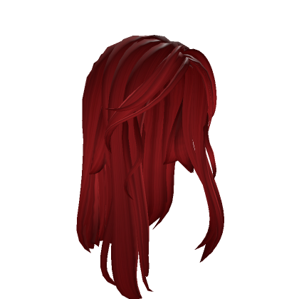 Roblox Item Long Red Wind Swept Middle Part Hair