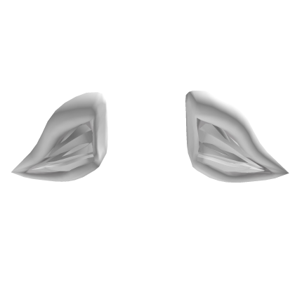 White Droopy Ear-Shaped Hair Attachment