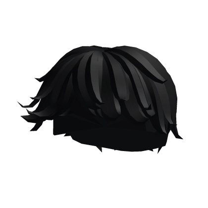 Black Messy Front Swoop - Roblox