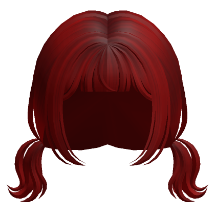 Roblox Item Mini Daisy Pigtails Red