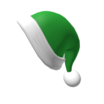 Roblox Item Stylized Green Santa Cap