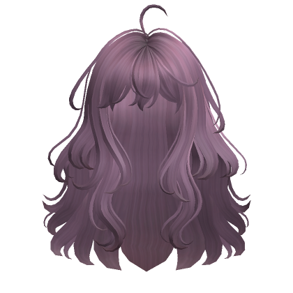 Roblox Item Anime Wavy Hair(Purple2)