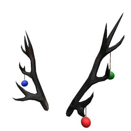 Roblox Item brown christmas antlers