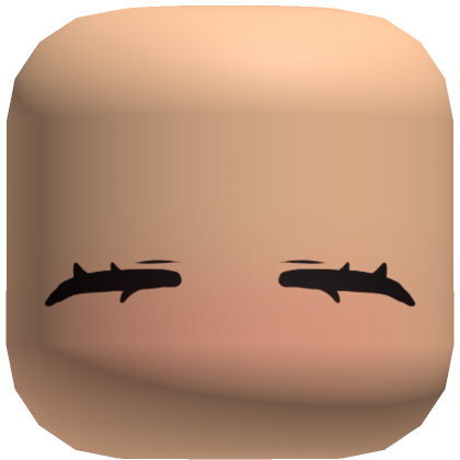 ୨୧ kawaii eepy tired blush lash face mask | Roblox Item - Rolimon's