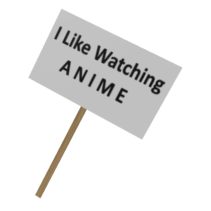 Roblox Item Anime Sign