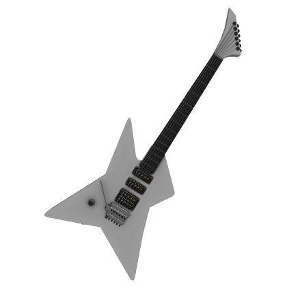 Roblox Item Electric Rockstar Guitar in White