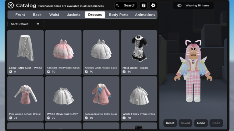 Catalog Outfit Creator - Roblox