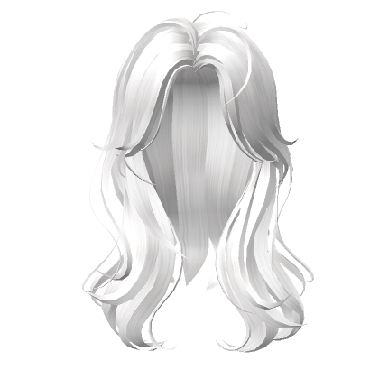 White Wavy Girl Hair  Roblox Item - Rolimon's