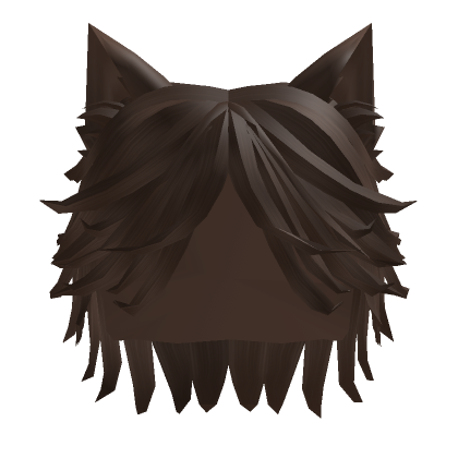 Roblox Item Brown Messy Cat Hair