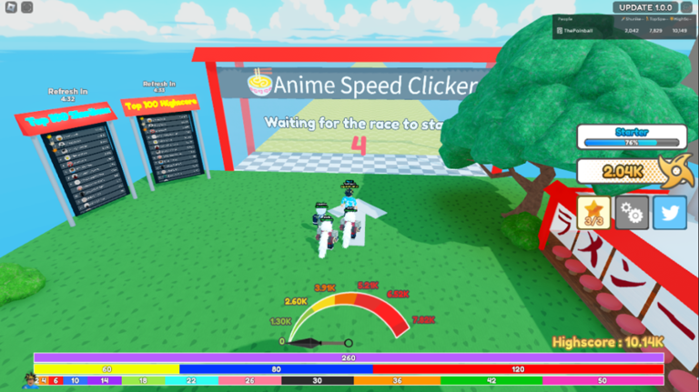 Roblox [🐉HCDragon]🍜 Anime Race Clicker Update 17 New Codes and Patch Notes