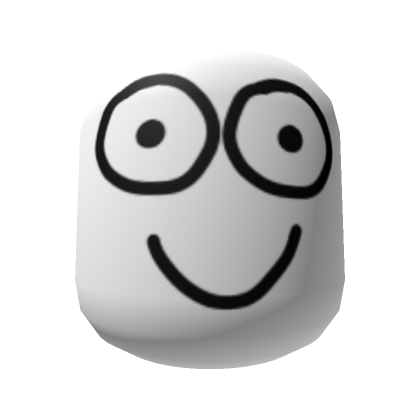 Roblox Item Funny Face 4 Funny People (White)