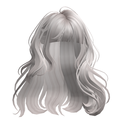 Adorable Long Wavy Hair(Silver) | Roblox Item - Rolimon's