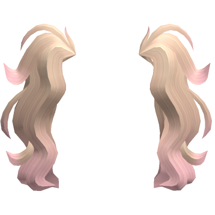 Flowy Natural Wavy Anime Messy Hair Cotton Candy