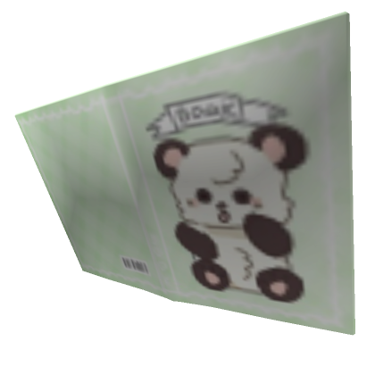 Roblox Item ୨୧ cute green bear book