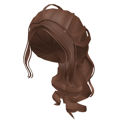 Aesthetic Curly Ponytail Preppy (Brown)'s Code & Price - RblxTrade