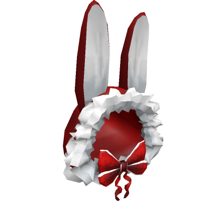 Roblox Item bunny christmas hood