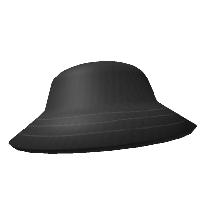 bucket hat black - Roblox