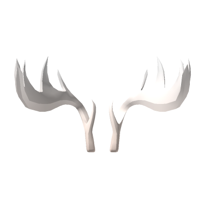 Roblox Item Tall White Moose Antlers