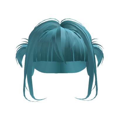 Roblox Item Shorter Baby Pigtails Blue
