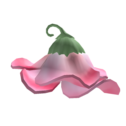 Roblox Item Pink Elven Bell Flower Hat