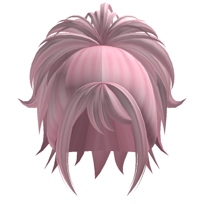 Cool Anime Messy Hair (Light Pink) - Roblox