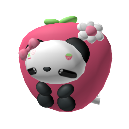 Panda Strawberry Backpack 3.0 | Roblox Item - Rolimon's