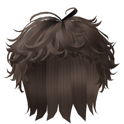 Roblox Item Brown Messy & Curly Hair