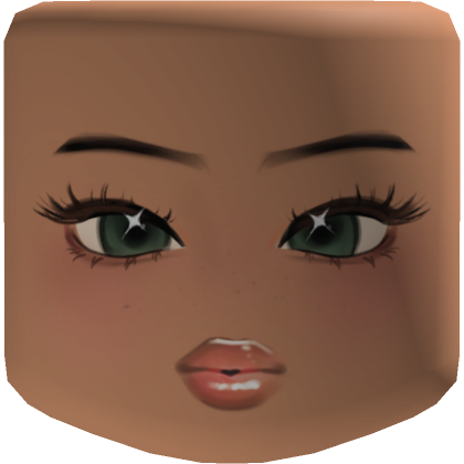 Dazed Girl In Green Eyes Nougat Skin Tone - Roblox