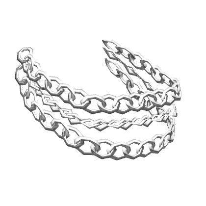 LEFT Shoulder Chain (Silver) | Roblox Item - Rolimon's