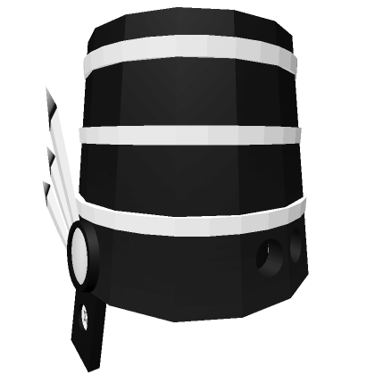 Roblox Item [⌛] Black White Bucket