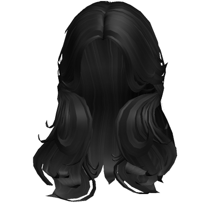 Vapory Layered Flowy Hair ( Black )'s Code & Price - RblxTrade