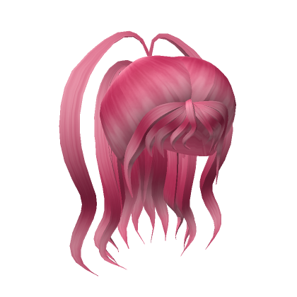 Roblox Item Aesthetic Pink Long Ponytail