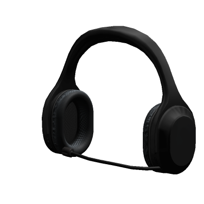 Roblox Item Black Headphones