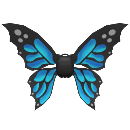 Roblox Item Blue Butterfly Backpack