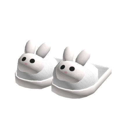 Cute Easter Bunny Slippers White Roblox Item Rolimon s