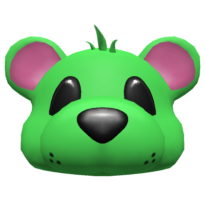 Green Teddy Bear Head | Roblox Item - Rolimon's
