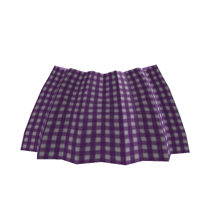 Cute Purple Gingham Pleated Skirt (3.0) | Roblox Item - Rolimon's