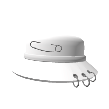 White Paperclip Trendy Hat | Roblox Item - Rolimon's