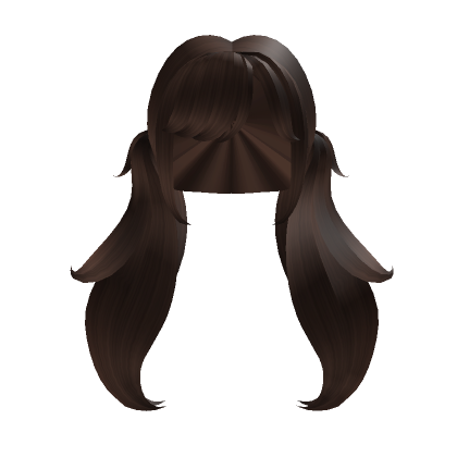 Roblox Item Brown Anime Side Pigtails