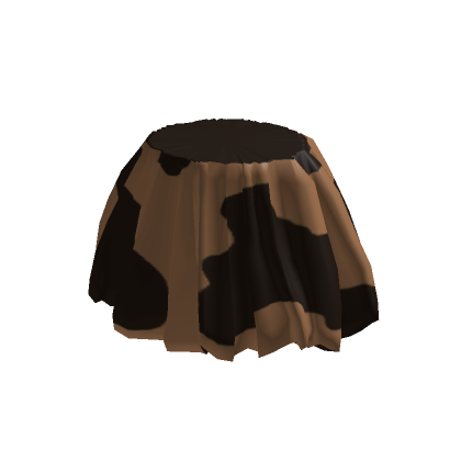 Cow print shop skirt roblox