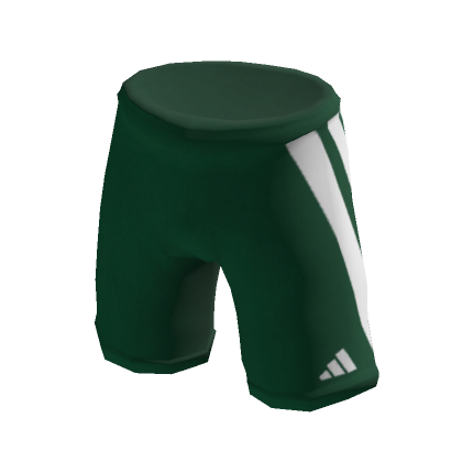 Green adidas football store shorts