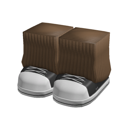 Roblox Item canvas shoes with brown leg warmers