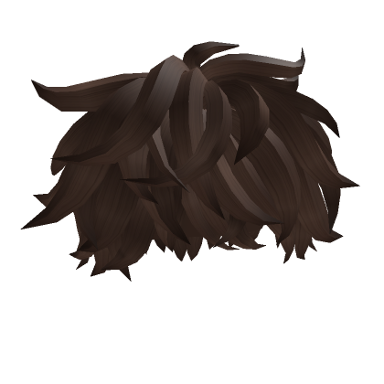 y2k curly messy emo brown boy hair's Code & Price - RblxTrade