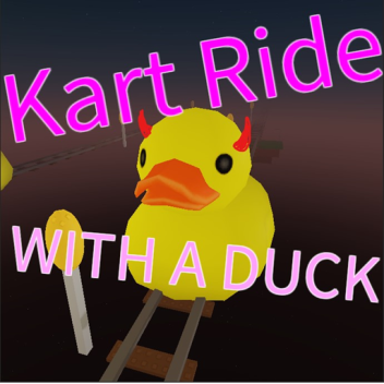 Kart ride with a duck