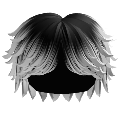 Cool Fluffy Swept Messy Boy Hair (Silver)'s Code & Price - RblxTrade