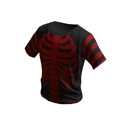Skelly T Shirt Black Red Roblox Item Rolimon s