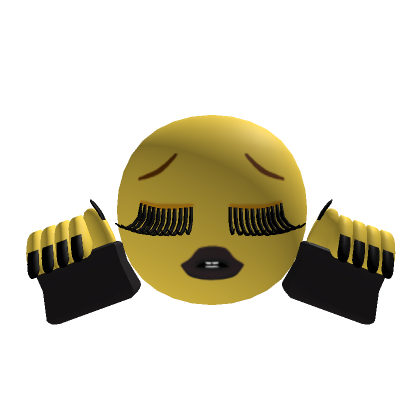 Roblox Item Baddie Emoji Black