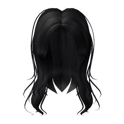 Wolf layered y2k (Black) hair with bangs's Code & Price - RblxTrade