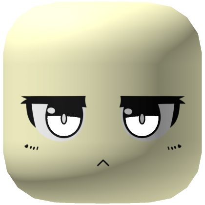 (Colorable) Tired Cute Chibi Face | Roblox Item - Rolimon's
