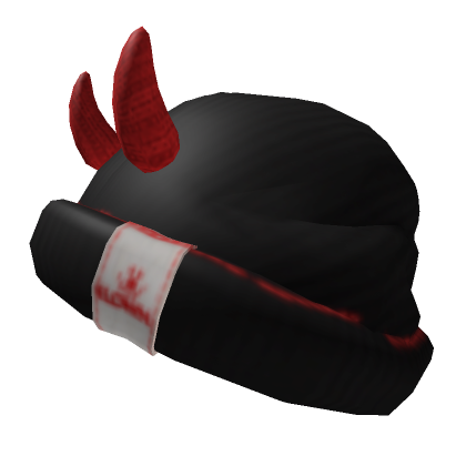 Horned Red Slouchy Beanie | Roblox Item - Rolimon's